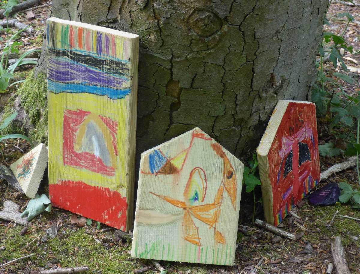 Rainbow doors at the Warley Woods (June 2020)